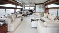 Princess 72 motor yacht salon - Image courtesy of Princess Yachts International